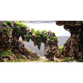 AWERT fondo para acuario: escena de ríos y lagos con plantas, añade profundidad visual.