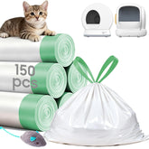 AWoHH bolsas para gato paquete de 150 unidades, práctico para uso diario.