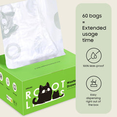 AWoHH bolsa a prueba de fugas para caja de arena robot sin malos olores