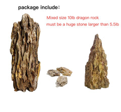 AWXZOM rocas decorativas dragon natural para acuario, crean refugios para peces pequeños.