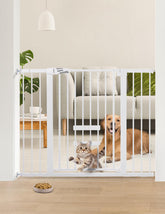 Babelio barrera 36 pulgadas con puerta gatito para escaleras, paso seguro.