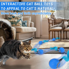 BABORUI Bola Interactiva para Gatos, en movimiento, muestra acción de juego