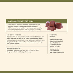 BADLANDS RANCH bocado liofilizado de sabor natural para perros.