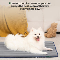 BALANCE base anti-deslizante mantiene firme la cama para perros grandes.