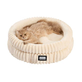 BALANCE Cama Gato: redonda con tejido suave para descanso cómodo