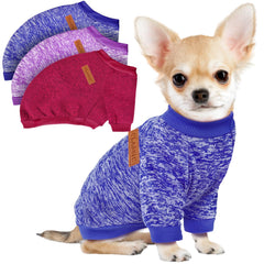 Baobicute tres sudaderas para perro pequeño pack, perfecto para el invierno.