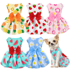 BAOBICUTE vestido-perro-floral-verano-princesa, ideal para paseos elegantes en verano.