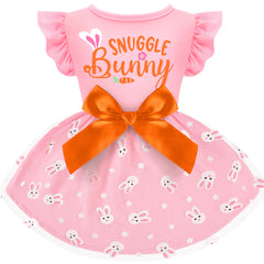 Baobicute vestidito para perro con volantes y tul, ideal para salidas festivas.