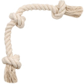 Barida corde coton naturel blanc pour chien, corde robuste pour jeux interactifs
