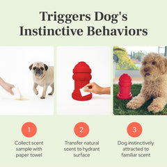 Bark Potty entrenamiento con olor para perros pequeños, mejora atracción.