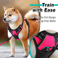 BARKBAY arnés con ajuste de talla para perros pequeños, medianos y grandes.