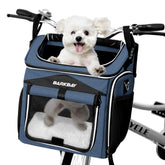 Cesta BarkBay para perro, vista frontal, paseos seguros.