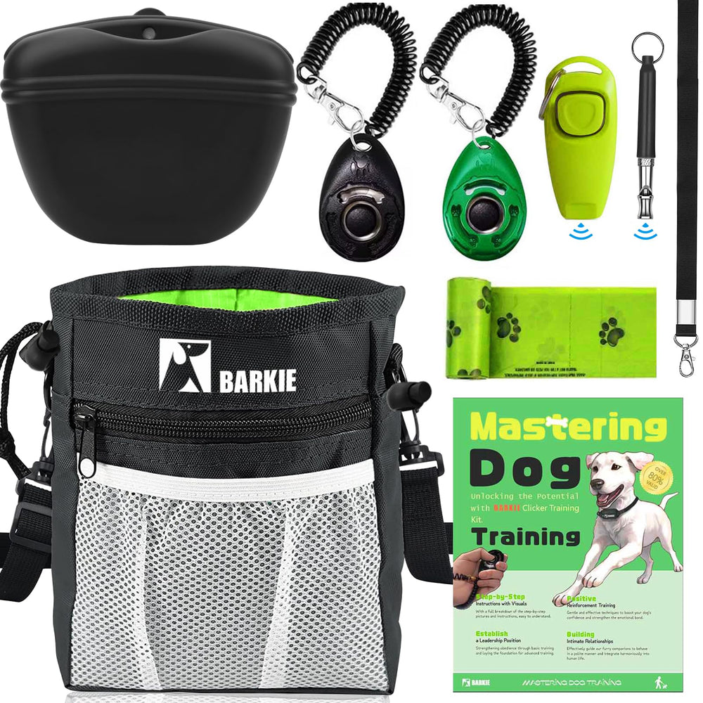 BARKIE cinturon-entrenamiento-perro, práctico para transportar premios y accesorios.