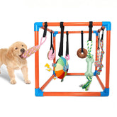 BASTIPETA Gimnasio para cachorros con juguetes colgantes, estimulación temprana y juego seguro.