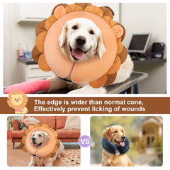 BEAUTYZOO collar-donut para recuperación postoperatoria de mascotas, ayuda a descansar.
