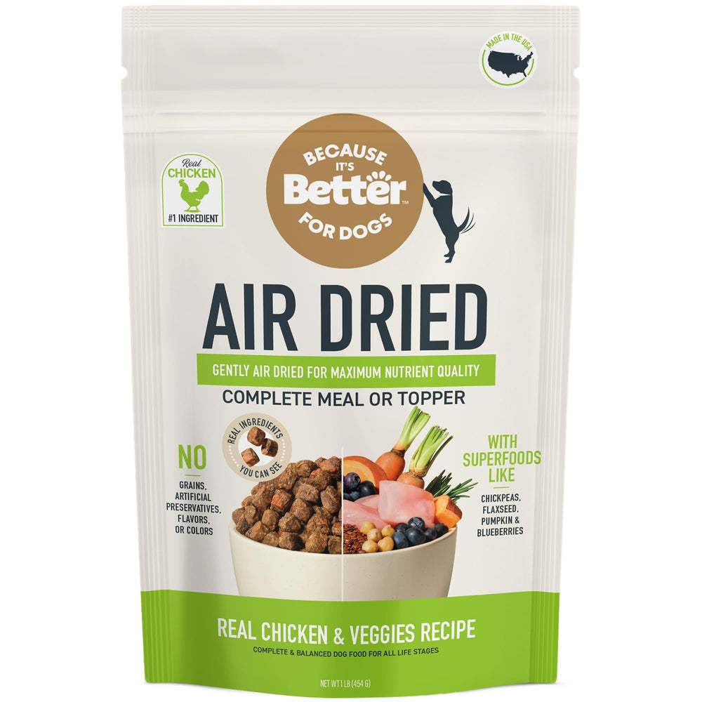 Because It’s Better slow baked air dried chicken bites for easy daily meals.