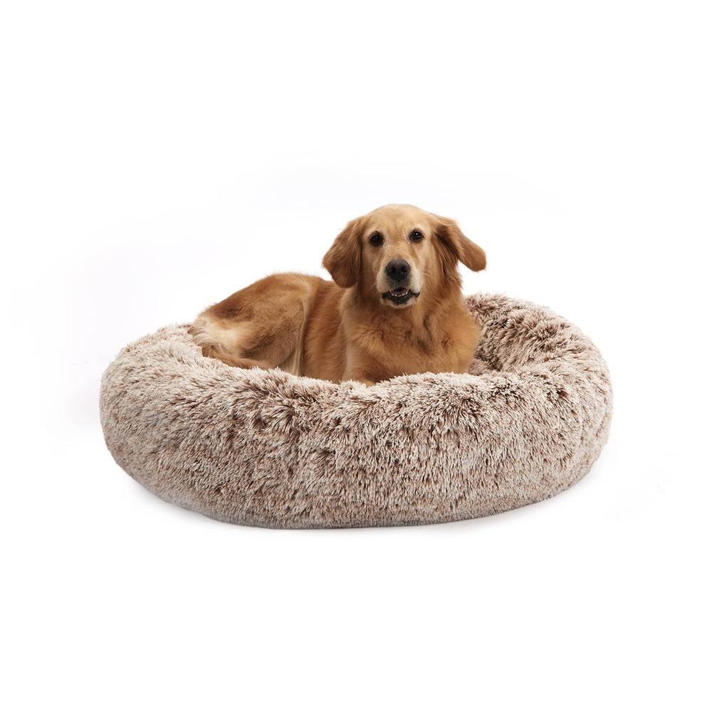 Bedfolks cama para perro con forma de dona de 36 pulgadas para dormir cómodo