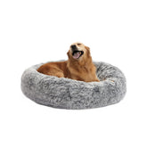Bedfolks cama donut grande para perro, frente: descanso envolvente y seguridad para dormir
