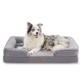 Bedfolks cama para perros ortopédica con espumas tipo panales, descanso estable para perros grandes.