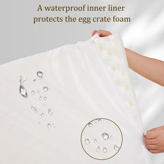 Bedfolks cubierta impermeable de cama para perros, protección contra líquidos y olores.