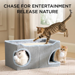 Bedsure cama para gatos grande, cueva privada para descanso y privacidad.