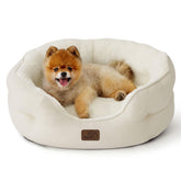 Bedsure cama para perro pequeño con borde redondo y tacto suave