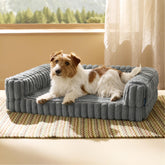 Bedsure ComfyFleece cama-ortopedica-perro-media descanso cómodo y soporte articular.
