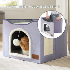 Bedsure escondite-gato-plegable: instalación rápida y almacenamiento sencillo