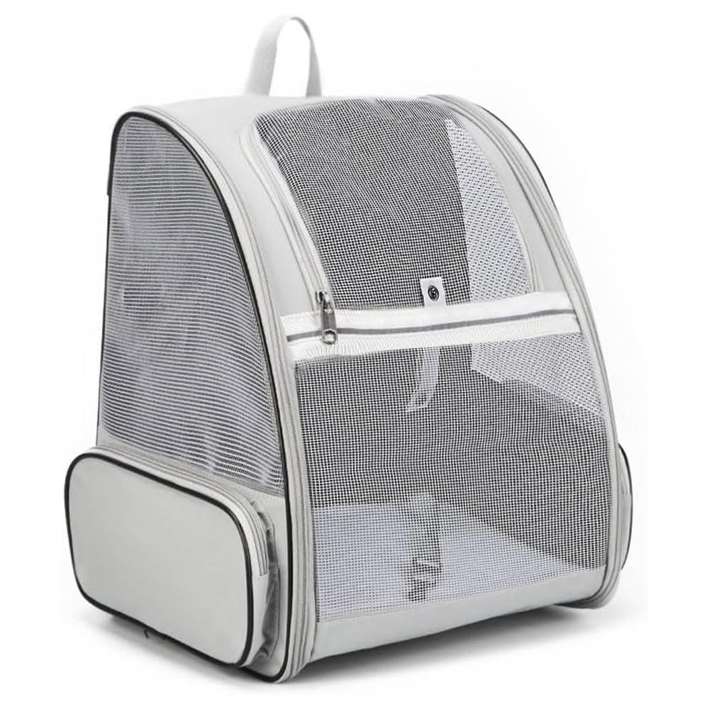 BEIKOTT Mochila transportín para gatos con ventilación frontal para viajes cómodos