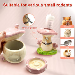 BELEATAL botella de agua con soporte, acceso cómodo a agua fresca para tu hamster.
