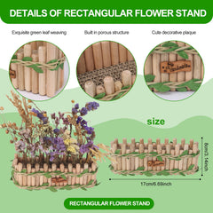 BELEATAL forraje rectángulo: área de juego y alimentación en madera