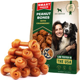 Beloved Pets os beurre cacahuète et canneberge, emballage pratique pour déplacements.