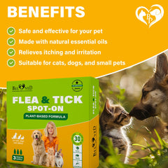 Beloved Pets protección a largo plazo, 3 meses, sin químicos.