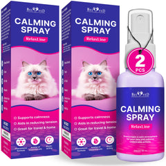 Spray Beloved Pets con feromonas calmantes para gatos promueve la relajación.