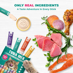 Beloved Pets tubitos sin granos y sin gluten para golosinas diarias.