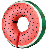 BENCMATE cono inflable para perro visto frontal, cómodo y permite comer sin quitarse el collar.
