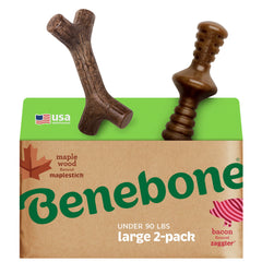 Benebone Maplestick arce grande para mordida estable y duradera