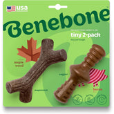 Benebone Maplestick Zaggler con sabor bacon real para morder y activar el olfato.