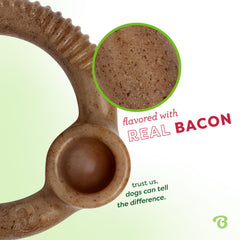 Benebone Ring, sabor bacon real que encanta a perros al morder.