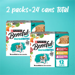 Beneful pate salmón, lata 3 oz, proteína marina para perros pequeños.