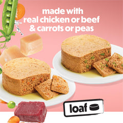 Beneful ternera y verduras en lata: proteína real para una comida completa para tu perro.