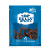 Best Bully Sticks, anillo de dentición para cachorro con colágeno, favorece la limpieza dental.