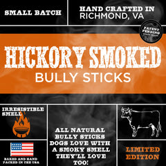 Best Bully Sticks hickory ahumado 12 pulgadas, ideal para perros grandes y activos