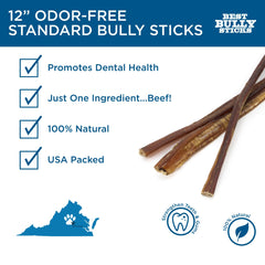 Best Bully Sticks masticación para perros grandes, entretenimiento duradero