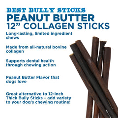 Best Bully Sticks palitos de colágeno para todos los tamaños de perros.