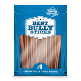 Best Bully Sticks: palitos delgados de 12 pulgadas para perros, masticación suave.