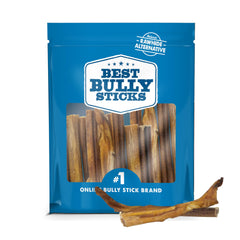 Best Bully Sticks palitos sin olor 4-8 pulgadas, ideal para masticación prolongada y entretenimiento seguro.