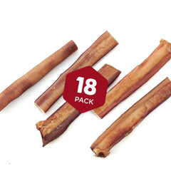 Best Bully Sticks Thick 6 pulgadas mordedor en uso, para perros grandes.