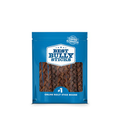 Best Bully Sticks tiras trenzadas de colágeno de res, 5 pulgadas, entretenimiento seguro