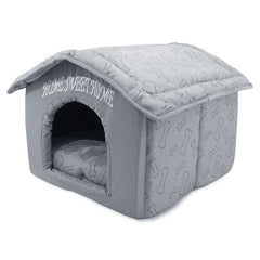 Best Pet Supplies cama gatos domo plateado con almohada removible para descanso cómodo
